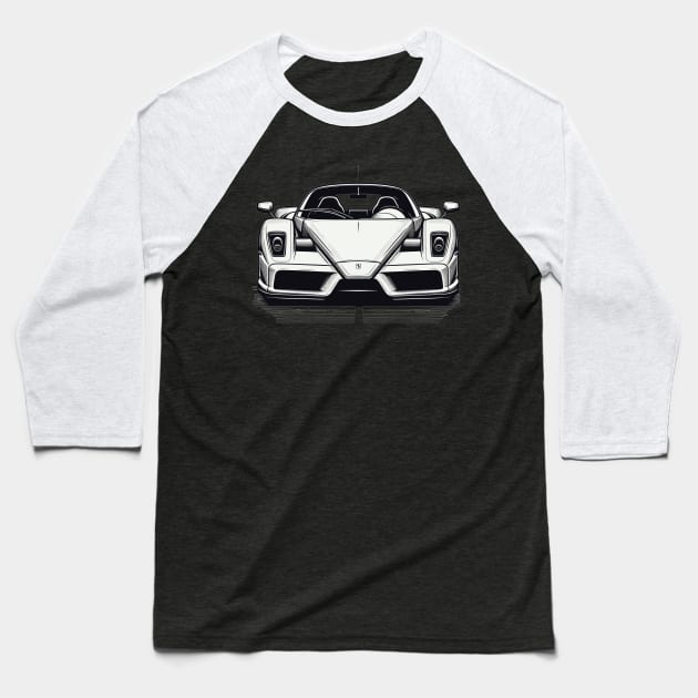 Ferrari Enzo Baseball T-Shirt by Vehicles-Art